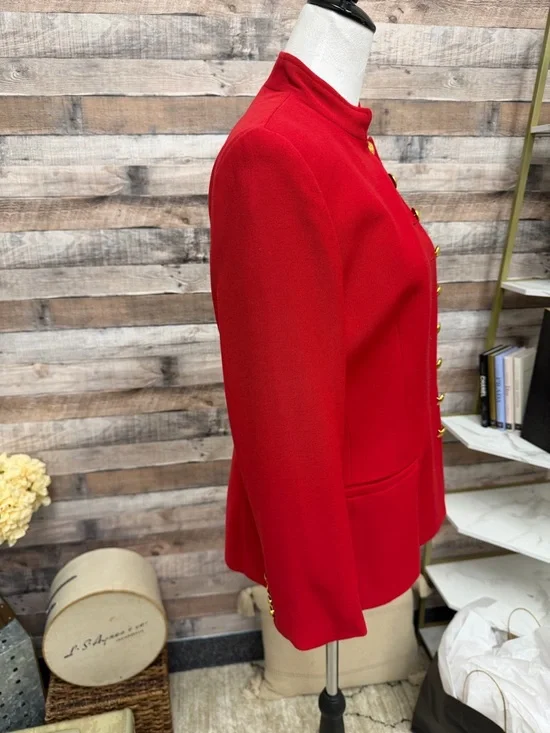 Lauren Ralph Lauren Red Blazer & Pants Suit 8 - Picture 2 of 7